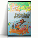 Bedknobs and Broomsticks 1970s Vintage Movie Poster Retro Cinema Art