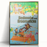 Bedknobs and Broomsticks 1970s Vintage Movie Poster Retro Cinema Art