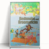 Bedknobs and Broomsticks 1970s Vintage Movie Poster Retro Cinema Art
