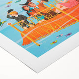 Bedknobs and Broomsticks 1970s Vintage Movie Poster Retro Cinema Art