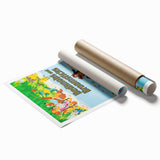 Bedknobs and Broomsticks 1970s Vintage Movie Poster Retro Cinema Art