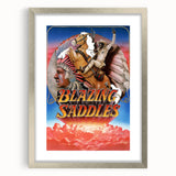 Blazing Saddles 1970s Vintage Movie Poster Classic 70s Film Art