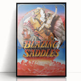 Blazing Saddles 1970s Vintage Movie Poster Classic 70s Film Art