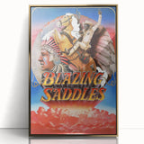 Blazing Saddles 1970s Vintage Movie Poster Classic 70s Film Art