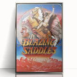 Blazing Saddles 1970s Vintage Movie Poster Classic 70s Film Art