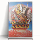 Blazing Saddles 1970s Vintage Movie Poster Classic 70s Film Art
