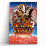 Blazing Saddles 1970s Vintage Movie Poster Classic 70s Film Art
