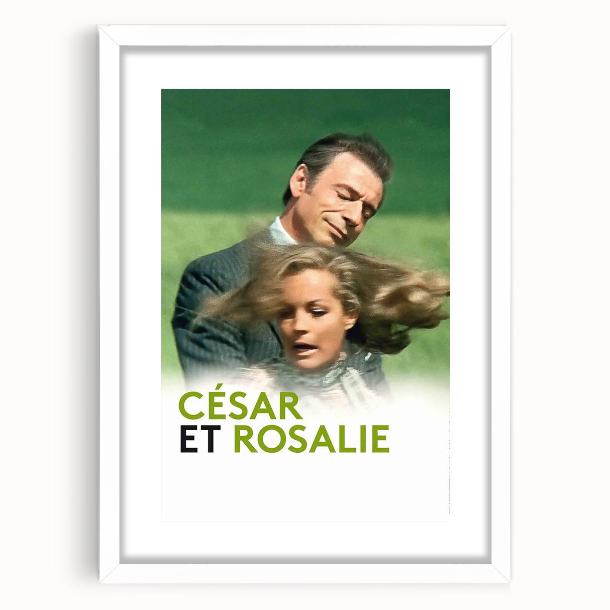César et Rosalie 1970s Vintage Movie Poster Classic 70s Film Art