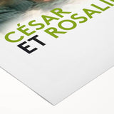 César et Rosalie 1970s Vintage Movie Poster Classic 70s Film Art