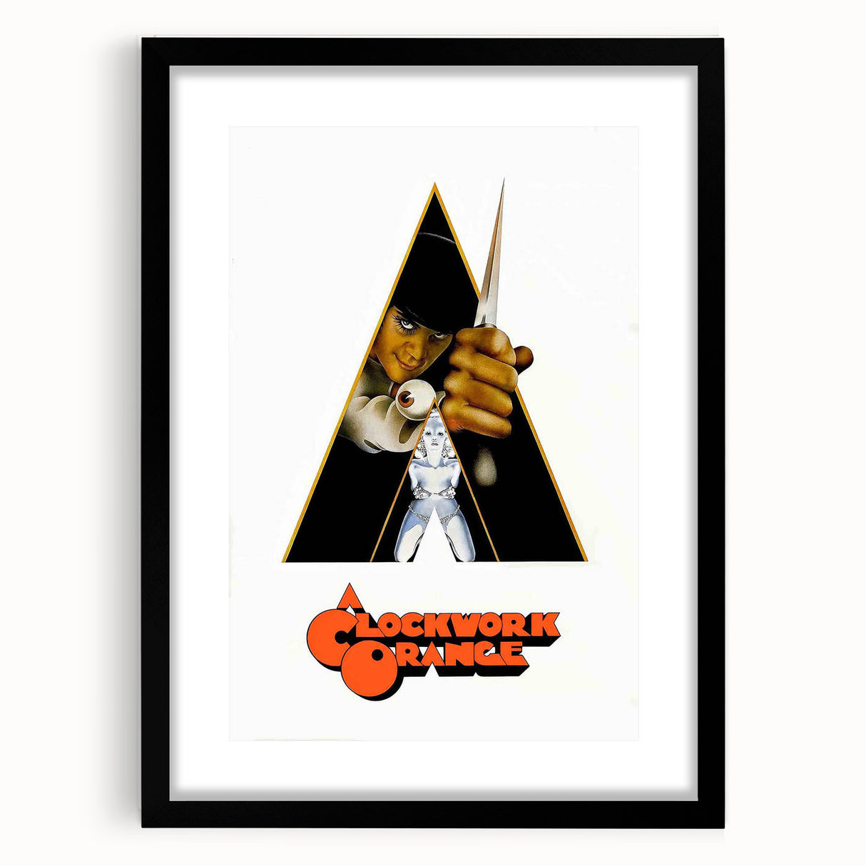 1970s Vintage Movie Poster – Classic 70s Film Art of A Clockwork Orange