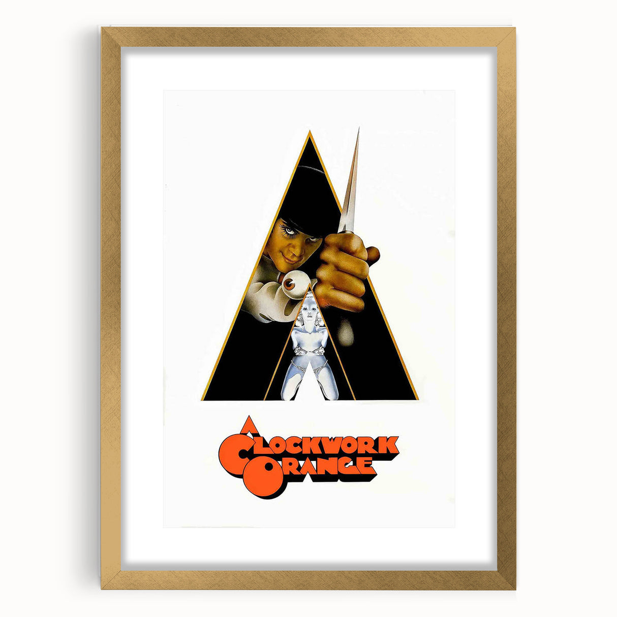 1970s Vintage Movie Poster – Classic 70s Film Art of A Clockwork Orange