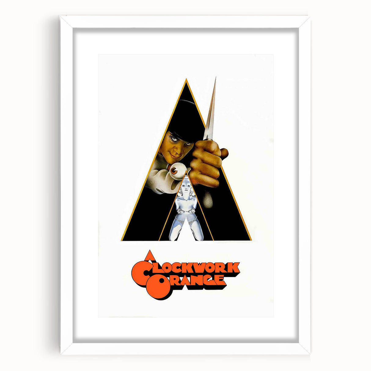 1970s Vintage Movie Poster – Classic 70s Film Art of A Clockwork Orange
