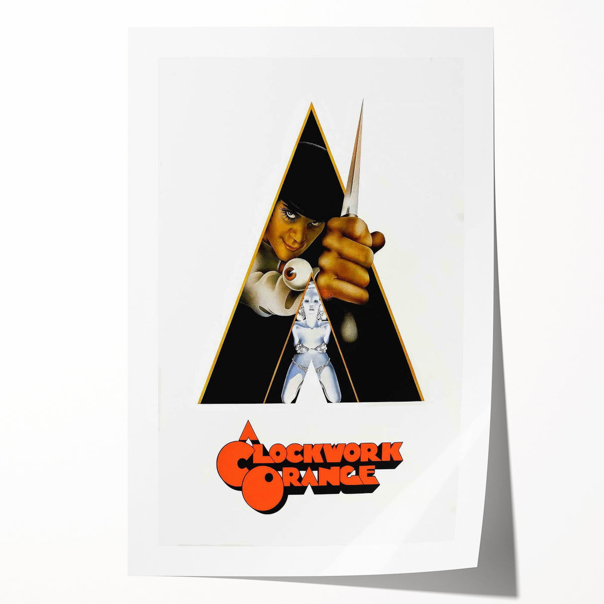 1970s Vintage Movie Poster – Classic 70s Film Art of A Clockwork Orange