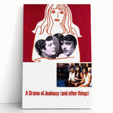 1970s Vintage Movie Poster – Classic 70s Film Art of A Drama of Jealousy