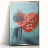 1970s Vintage Movie Poster – Classic 70s Film Art of A Swedish Love Story