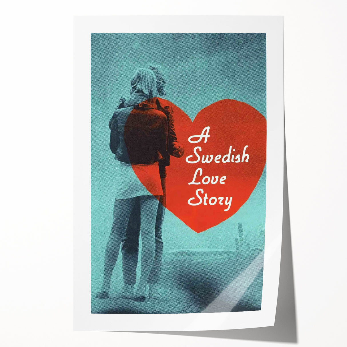1970s Vintage Movie Poster – Classic 70s Film Art of A Swedish Love Story