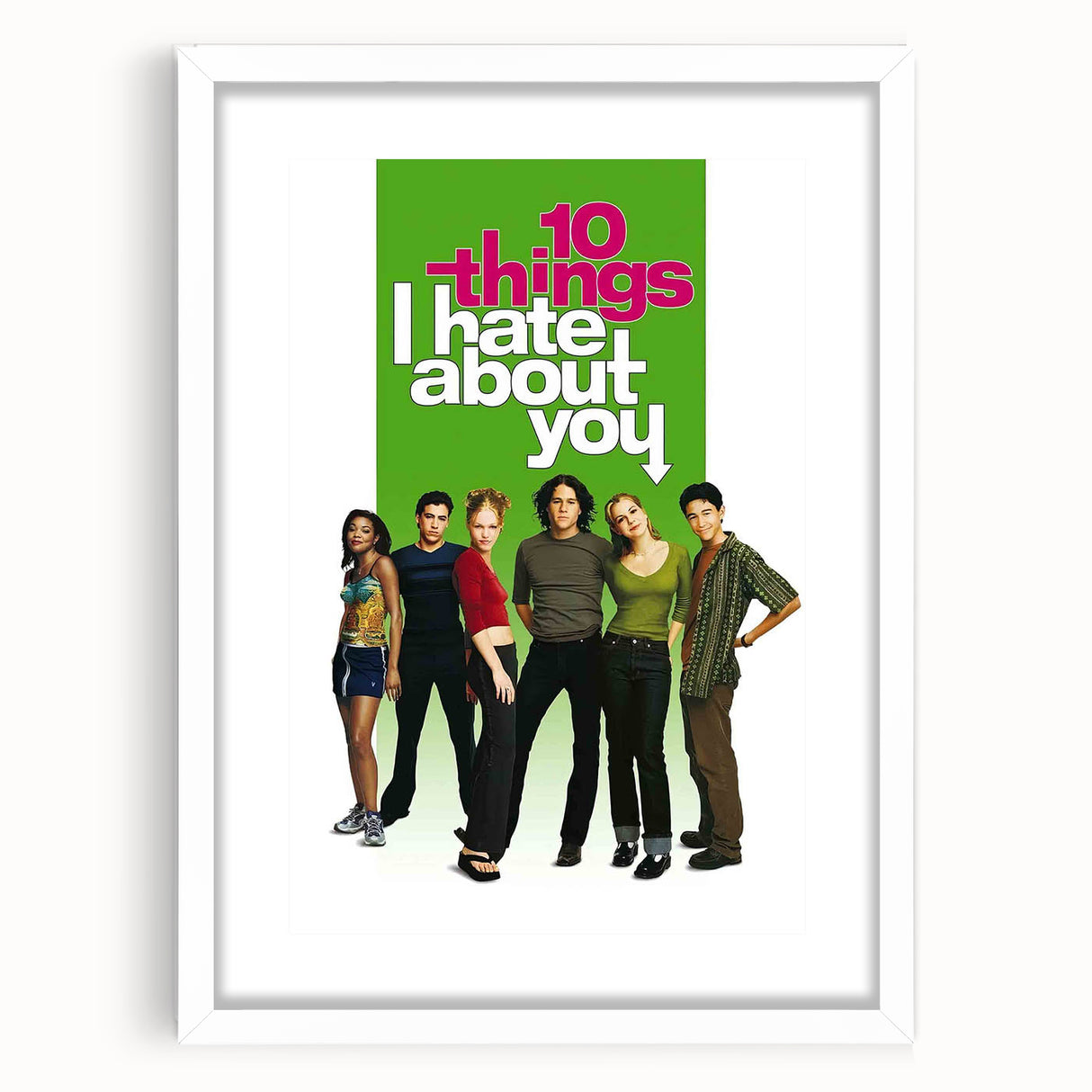 1990s Vintage Movie Poster - 10 Things I Hate About You Film Print