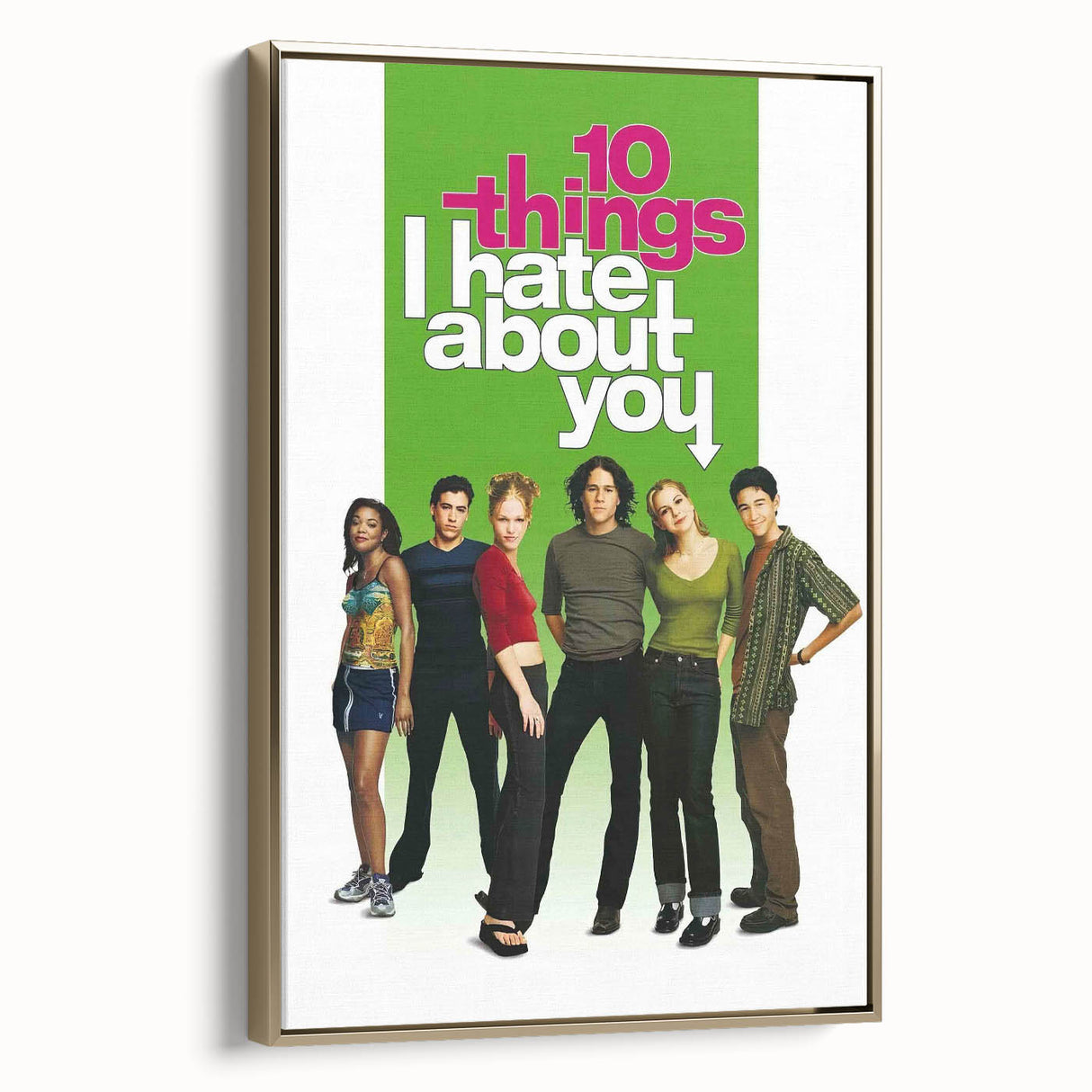 1990s Vintage Movie Poster - 10 Things I Hate About You Film Print