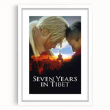 Seven Years in Tibet 1990s Vintage Movie Poster | Classic 90s Film Art