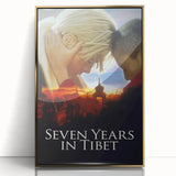 Seven Years in Tibet 1990s Vintage Movie Poster | Classic 90s Film Art