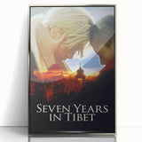 Seven Years in Tibet 1990s Vintage Movie Poster | Classic 90s Film Art