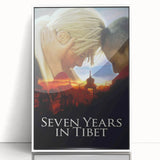 Seven Years in Tibet 1990s Vintage Movie Poster | Classic 90s Film Art