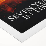 Seven Years in Tibet 1990s Vintage Movie Poster | Classic 90s Film Art