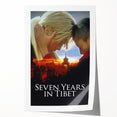 Seven Years in Tibet 1990s Vintage Movie Poster | Classic 90s Film Art