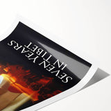 Seven Years in Tibet 1990s Vintage Movie Poster | Classic 90s Film Art