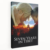 Seven Years in Tibet 1990s Vintage Movie Poster | Classic 90s Film Art