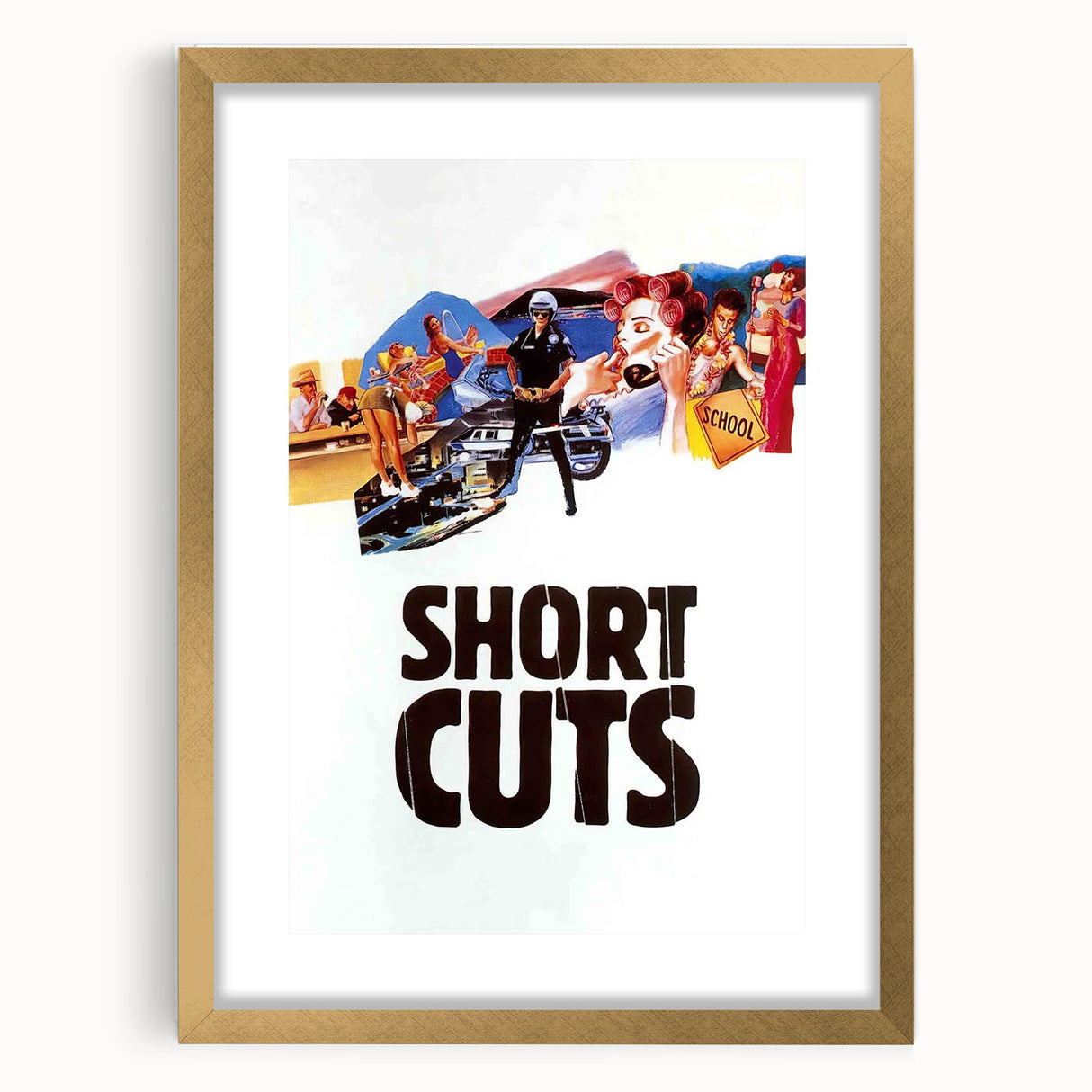 1990s Vintage Movie Poster – Short Cuts Retro 1990s Movie Print