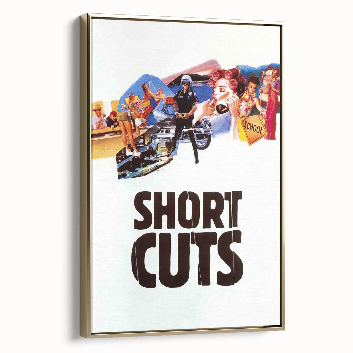 1990s Vintage Movie Poster – Short Cuts Retro 1990s Movie Print
