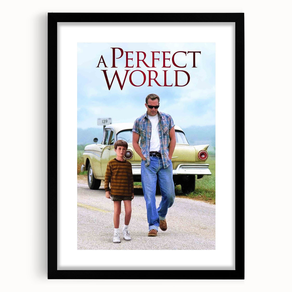 1990s Vintage Movie Poster - Classic 90s Film Art - A Perfect World