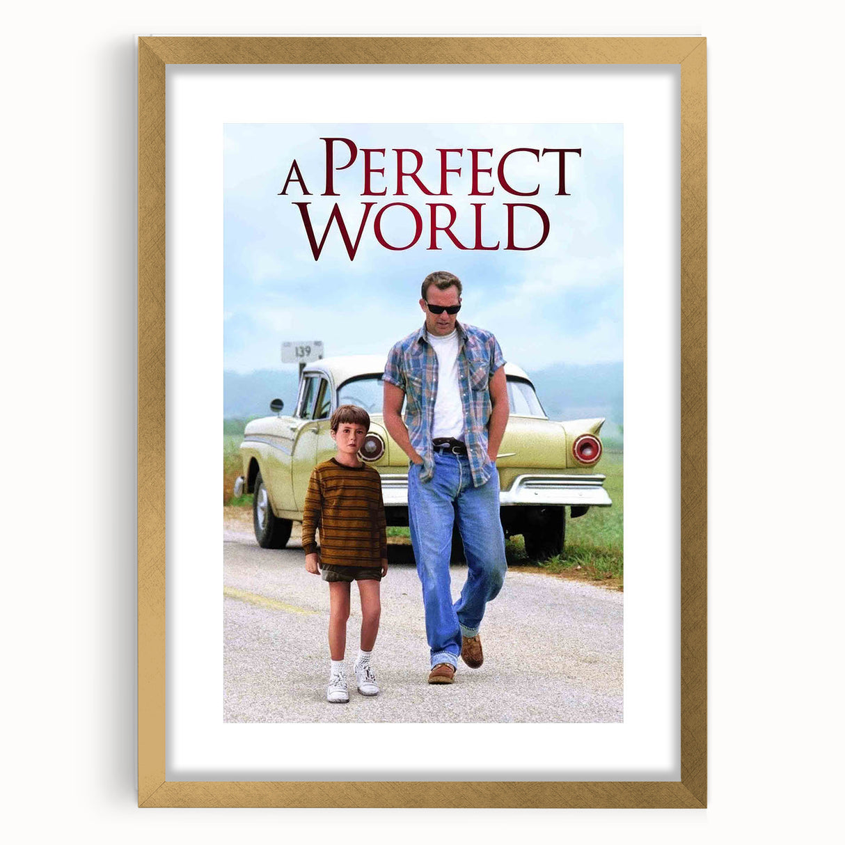 1990s Vintage Movie Poster - Classic 90s Film Art - A Perfect World