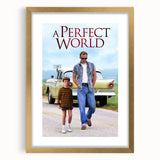 1990s Vintage Movie Poster - Classic 90s Film Art - A Perfect World