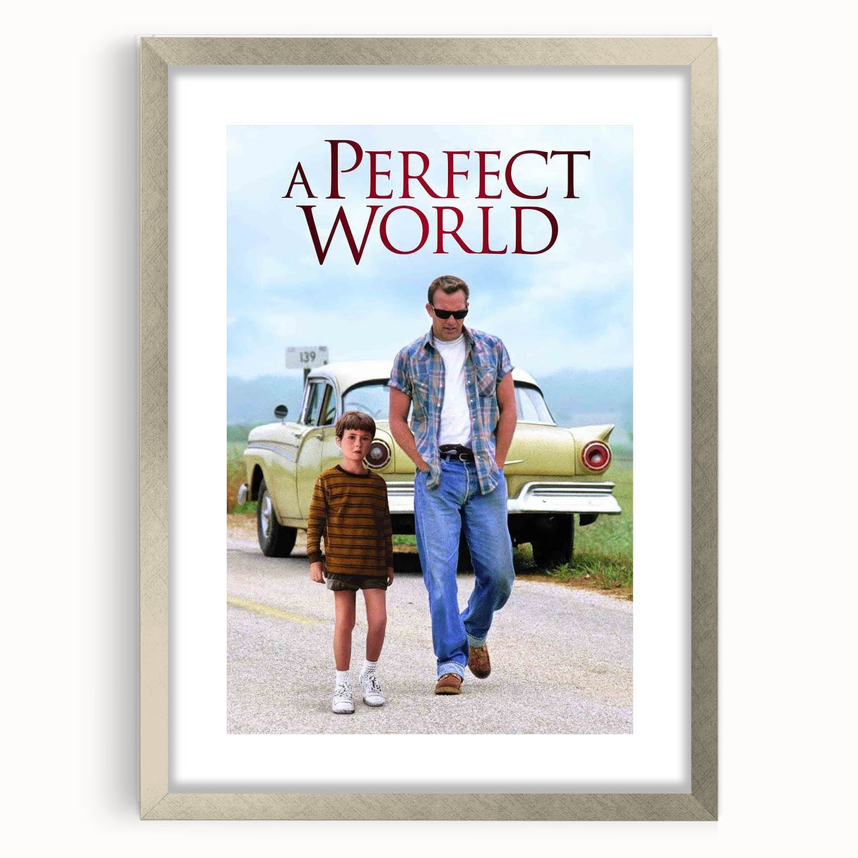 1990s Vintage Movie Poster - Classic 90s Film Art - A Perfect World