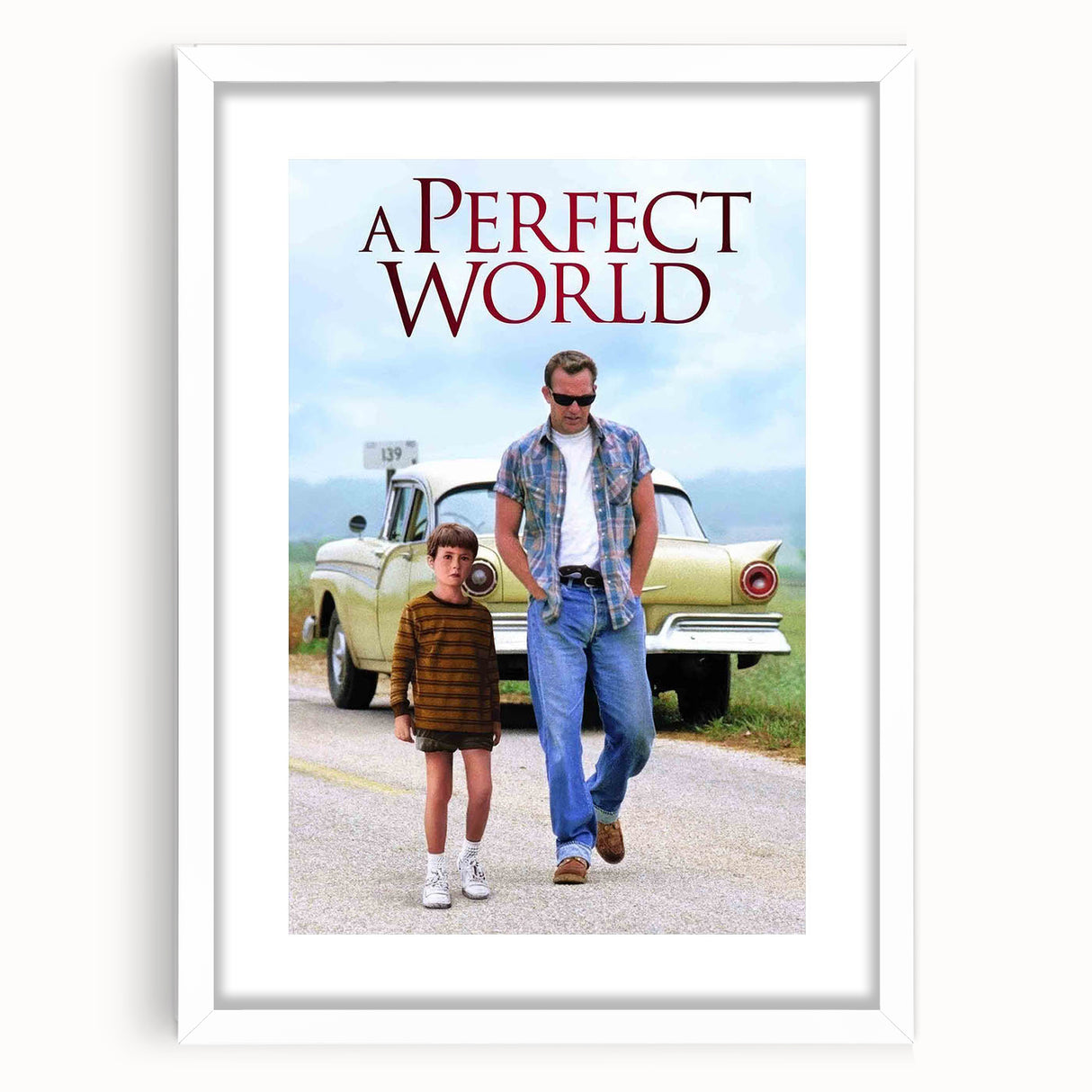 1990s Vintage Movie Poster - Classic 90s Film Art - A Perfect World