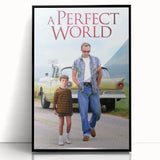 1990s Vintage Movie Poster - Classic 90s Film Art - A Perfect World