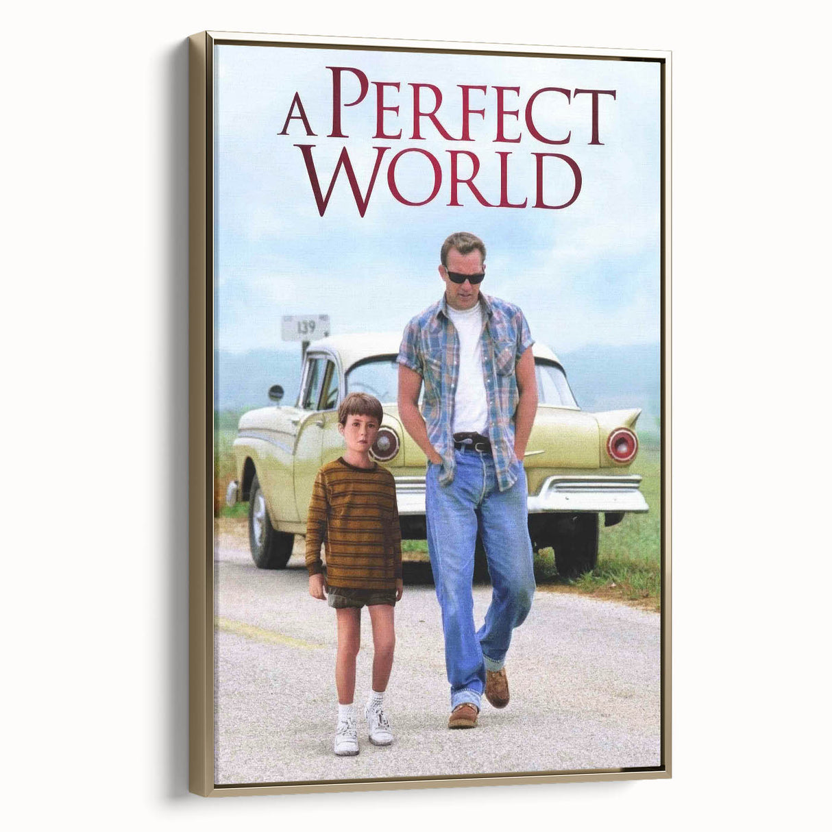 1990s Vintage Movie Poster - Classic 90s Film Art - A Perfect World