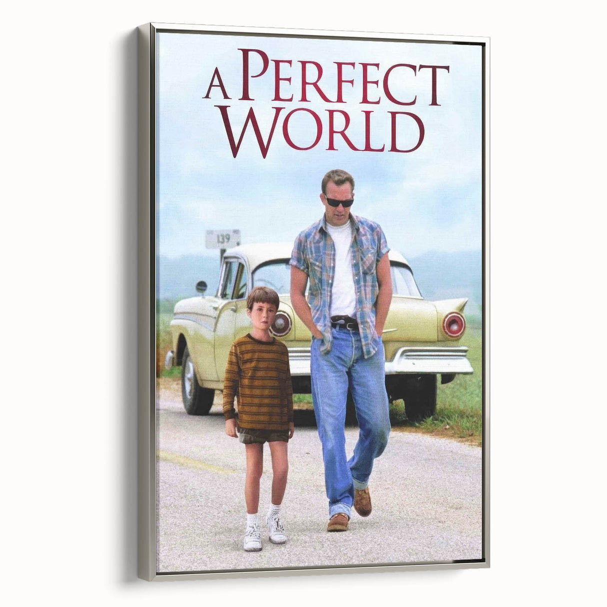 1990s Vintage Movie Poster - Classic 90s Film Art - A Perfect World