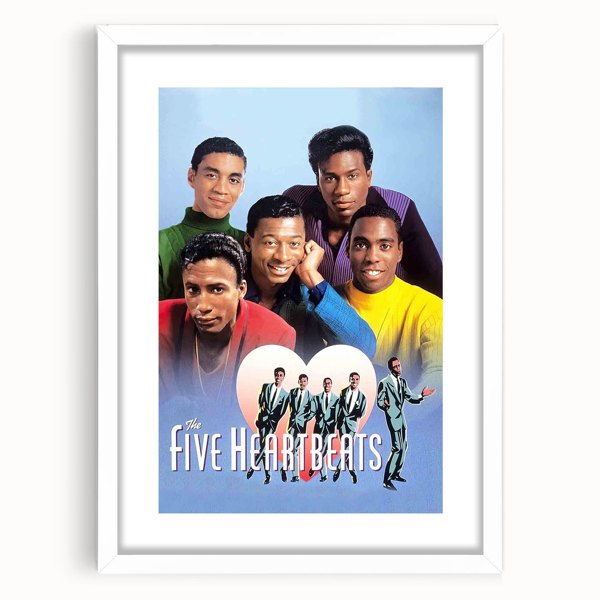 1990s Vintage Movie Poster – The Five Heartbeats Classic 90s Film Art