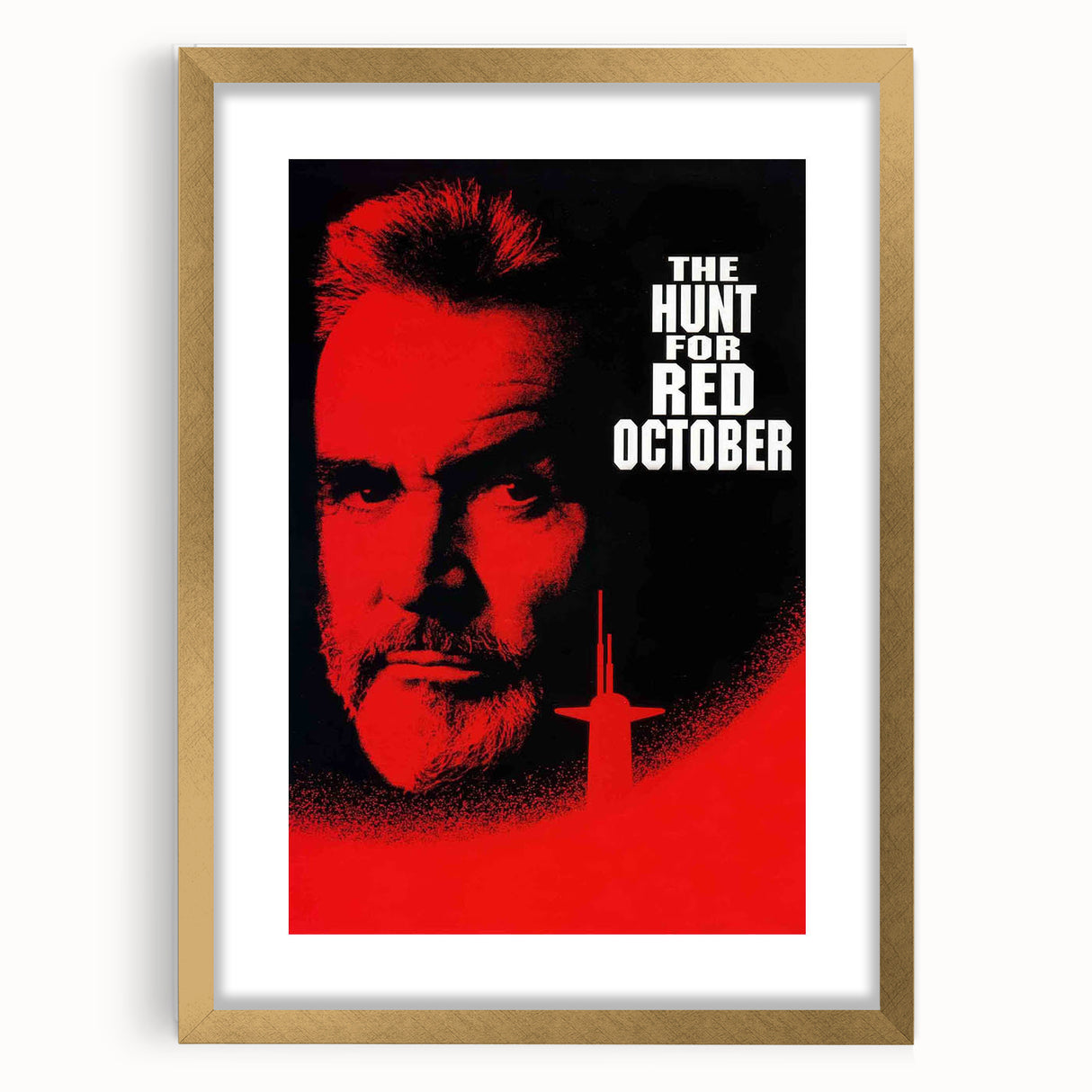 1990s Vintage Movie Poster – The Hunt for Red October Retro 90s Print
