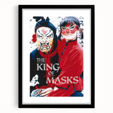1990s Vintage Movie Poster – The King of Masks Classic 90s Film Art