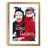 1990s Vintage Movie Poster – The King of Masks Classic 90s Film Art