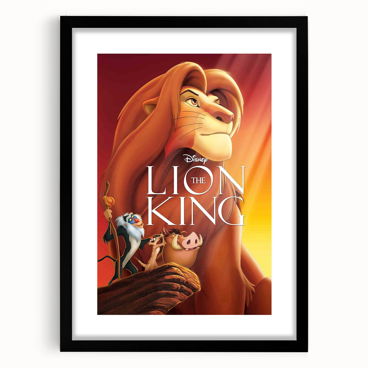 1990s Vintage Movie Poster - Classic 90s Film Art - The Lion King