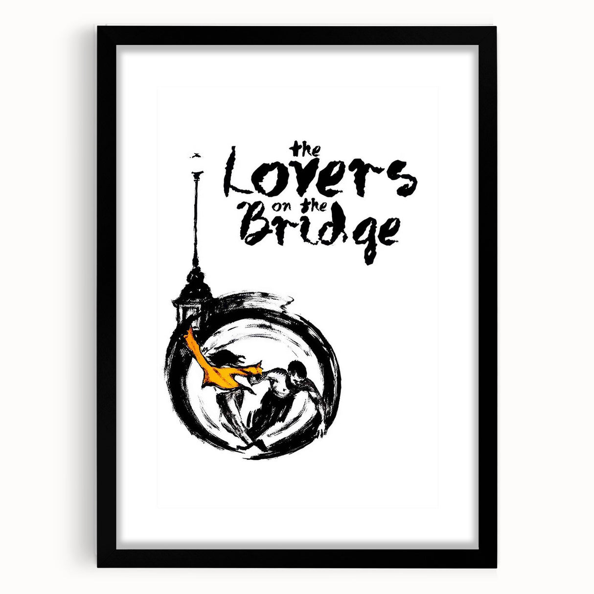 1990s Vintage Movie Poster - Classic 90s Film Art - The Lovers on the Bridge