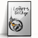 1990s Vintage Movie Poster - Classic 90s Film Art - The Lovers on the Bridge