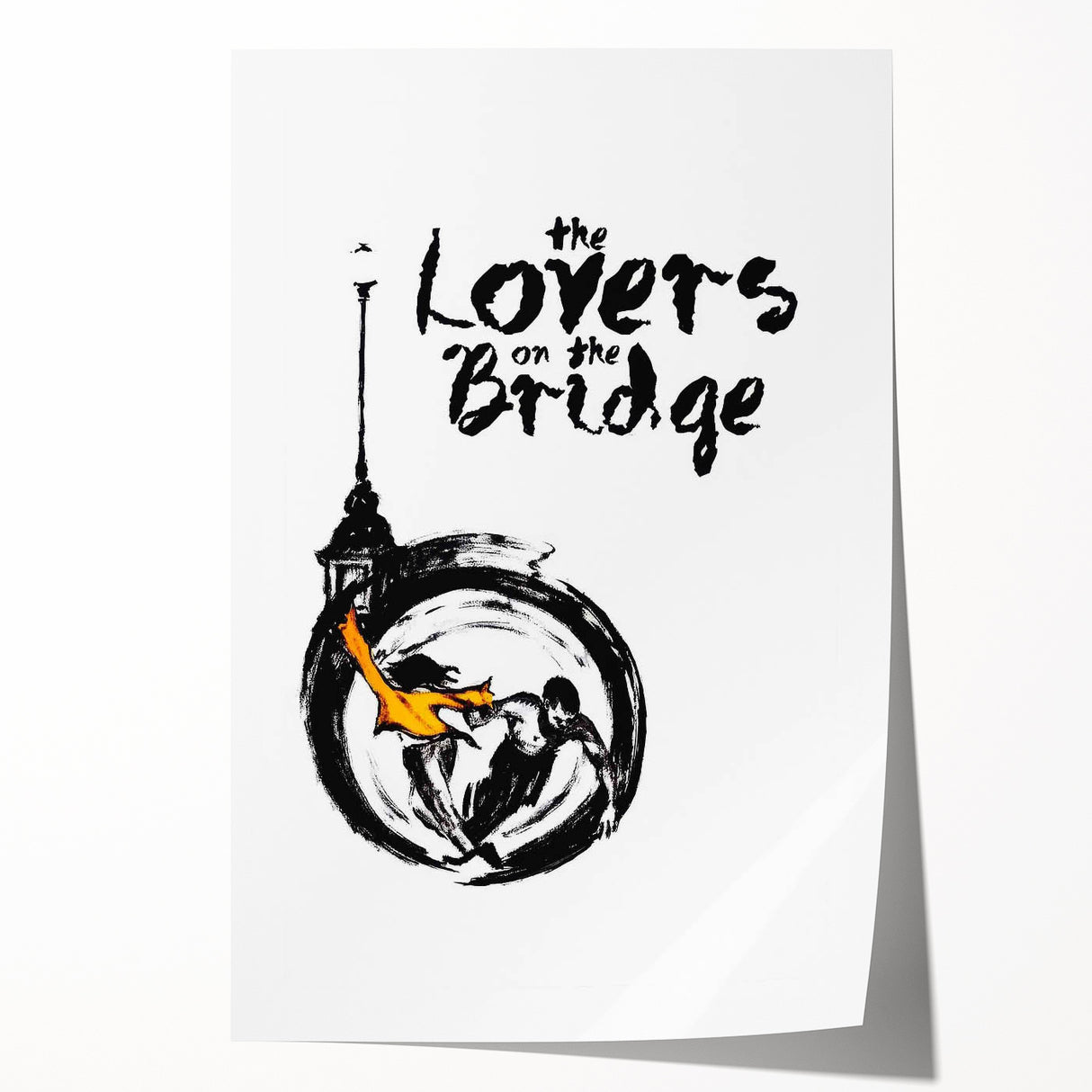 1990s Vintage Movie Poster - Classic 90s Film Art - The Lovers on the Bridge