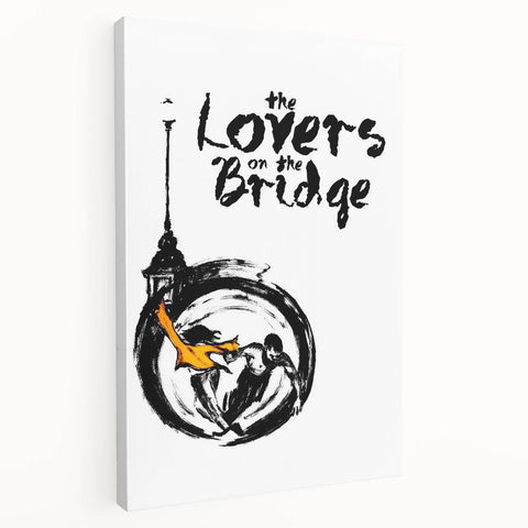 1990s Vintage Movie Poster - Classic 90s Film Art - The Lovers on the Bridge