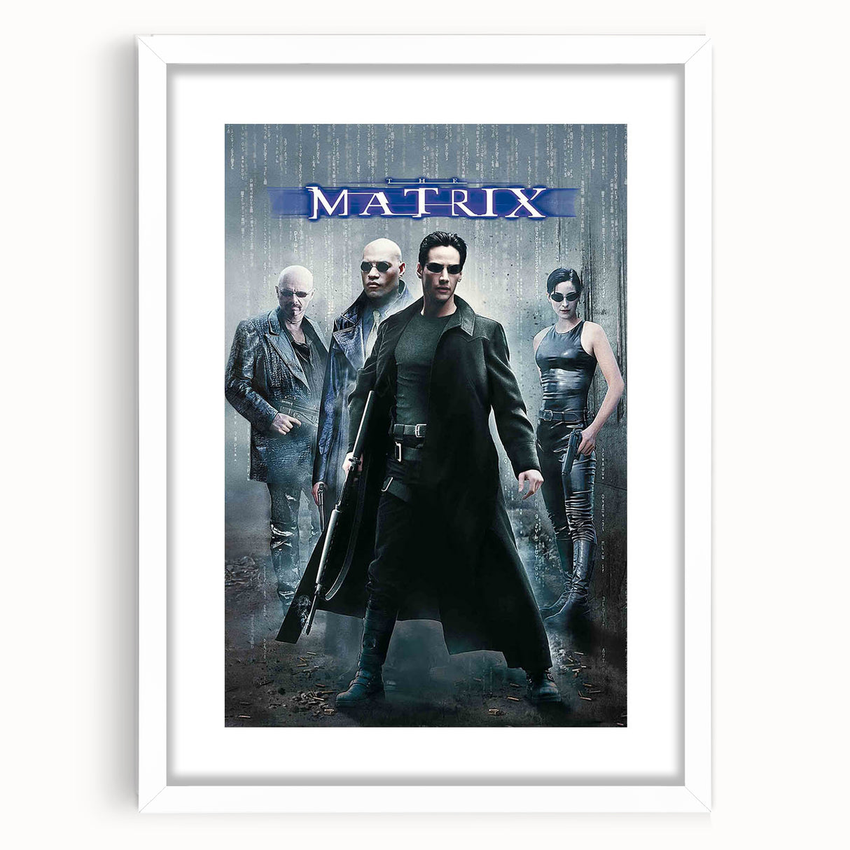 1990s Vintage Movie Poster - Classic 90s Film Art - The Matrix